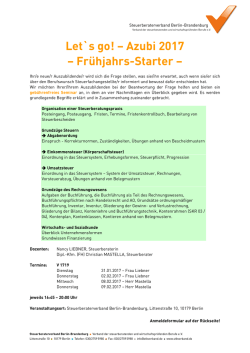 Details und Anmeldung - Steuerberaterverband Berlin
