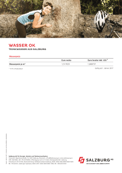 WASSER OK - Salzburg AG