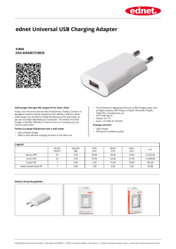 ednet Universal USB Charging Adapter