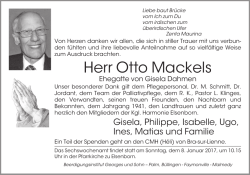 Herr Otto Mackels