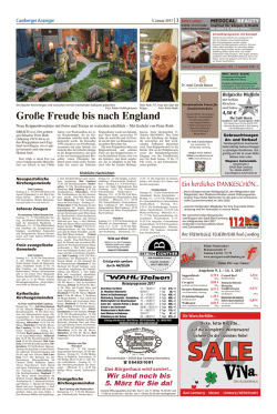 Große Freude bis nach England