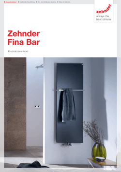 Zehnder Fina Bar - Zehnder Group Schweiz AG