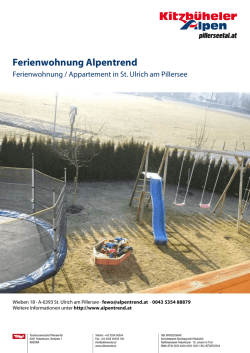 Ferienwohnung Alpentrend in St. Ulrich am Pillersee