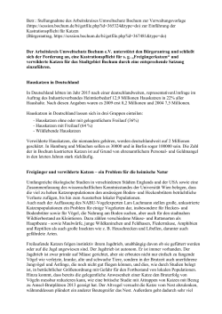 Betr.: Stellungnahme des Arbeitskreises Umweltschutz Bochum zur