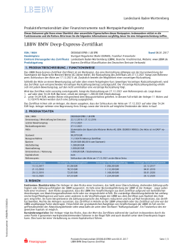 LBBW BMW Deep-Express-Zertifikat - lbbw