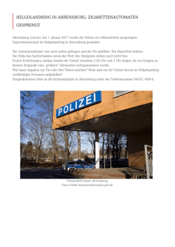 Helgolandring in Ahrensburg
