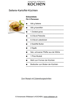 Sellerie-Kartoffel-Küchlein
