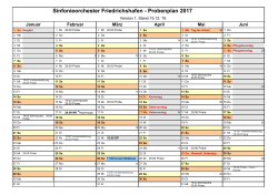 Kalender 2017 - Sinfonieorchester Friedrichshafen