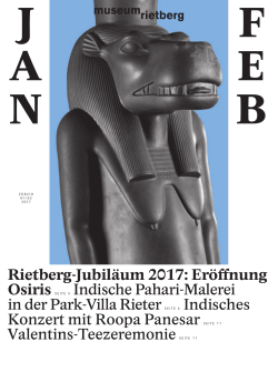 Rietberg-Jubiläum 2017: Eröffnung Osiris SEITE