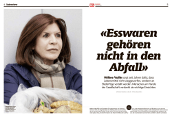 H&eacute;l&egrave;ne Vuille sorgt seit Jahren daf&uuml;r, dass Lebensmittel nicht