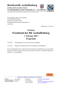 Festabend der BZ Aschaffenburg