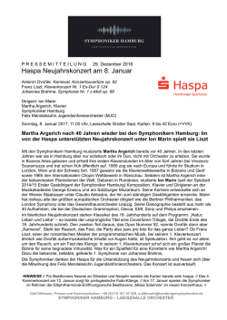 Haspa Neujahrskonzert 8.1.17