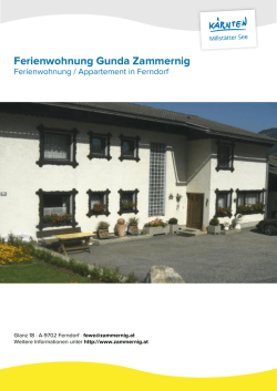 Ferienwohnung Gunda Zammernig in Ferndorf