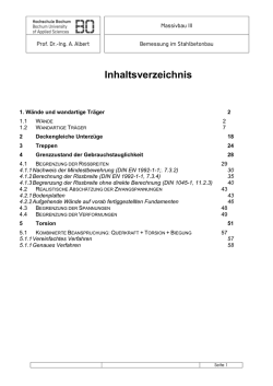 1. Wände und wandartige Träger