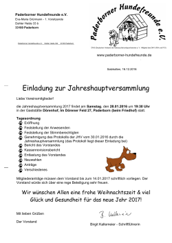 jahreshauptversammlung2017 - Paderborner Hundefreunde eV