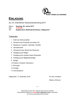Einladung GV als PDF - Sportverein Udligenswil