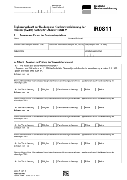 R0811 Internetformular Deutsche Rentenversicherung