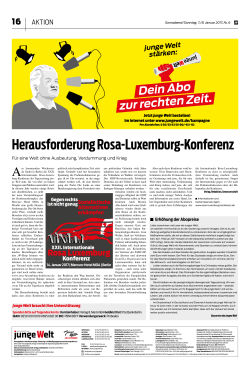 Herausforderung Rosa-Luxemburg-Konferenz