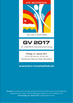 GV Büchlein 2017