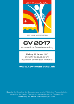 GV B&uuml;chlein 2017