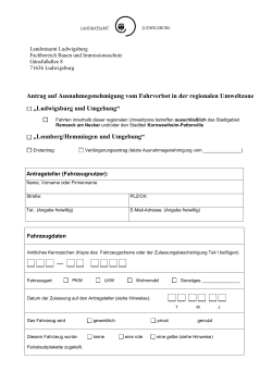 Antragsformular - Landkreis Ludwigsburg
