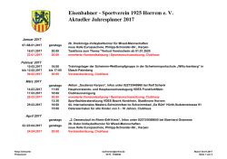 Jahrestermine - ESV 1925 Horrem eV