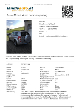Suzuki Grand Vitara Allrad, 9.950 EUR