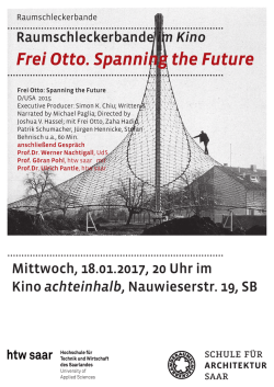 im Kino Frei Otto. Spanning the Future