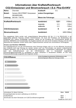 Effizienzangaben