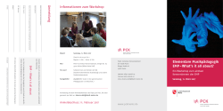 Flyer zum EMP-Workshop - Hochschule für Musik Mainz