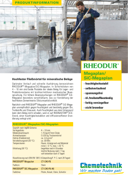 RHEODUR&reg; Megaplan