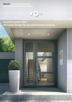 Haustürsystem Elite Stilvolles Design für ein einladendes Zuhause