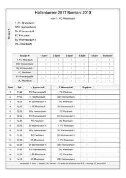 Spielplan