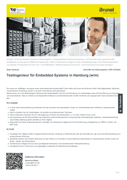 Testingenieur für Embedded Systems in Hamburg Job in