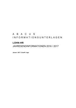 Jahresendinformation - bsb.info.partner AG