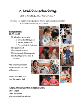 2. Mädchenschachtag - Chess
