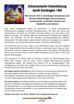 Schamanische Unterst&uuml;tzung durch Sundragon +Aki