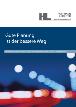 Gute Planung ist der bessere Weg - Hoffmann