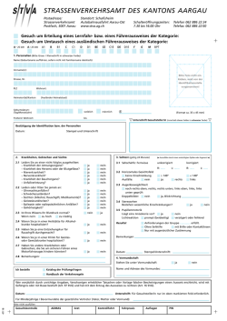 Formular Lerrnfahrausweis