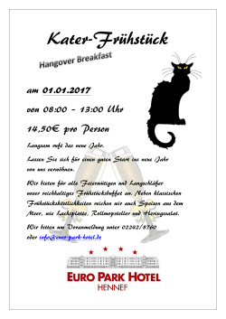 01.01.17 Kater-Langschläfer-Frühstück 08:00