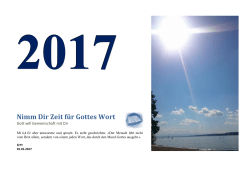 Jahreskalender 2017