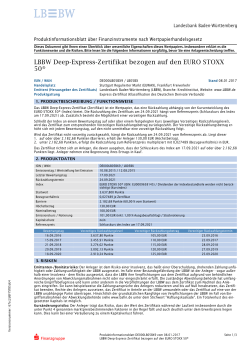 LBBW Deep-Express-Zertifikat bezogen auf den - lbbw