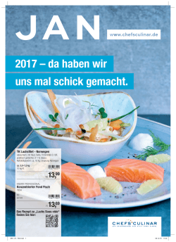 2017 – da haben wir uns mal schick gemacht.