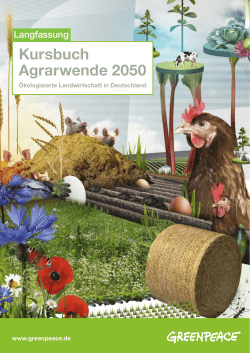 Kursbuch Agrarwende 2050 – ökologisierte Landwirtschaft in