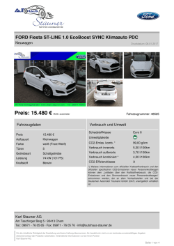 Inserat drucken - Autohaus Stauner in Cham
