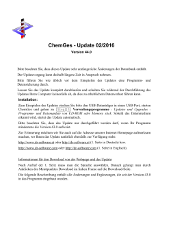 ChemGes - Update 02/2016 - DR
