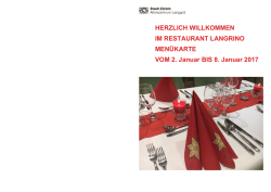HERZLICH WILLKOMMEN IM RESTAURANT LANGRINO