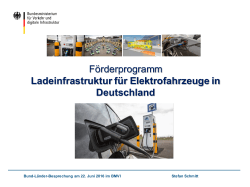 Förderprogramm Ladeinfrastruktur für Elektrofahrzeuge in
