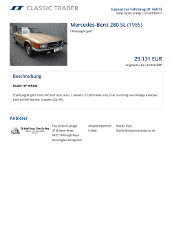 Mercedes-Benz 280 SL (1985) 29.202 EUR