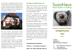 Jahresprogramm 2017 - Suso-Haus